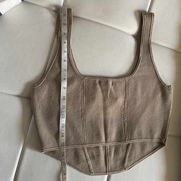 Banana Republic Factory Structured Corset Knit Crop Tank - Picture 6 of 8